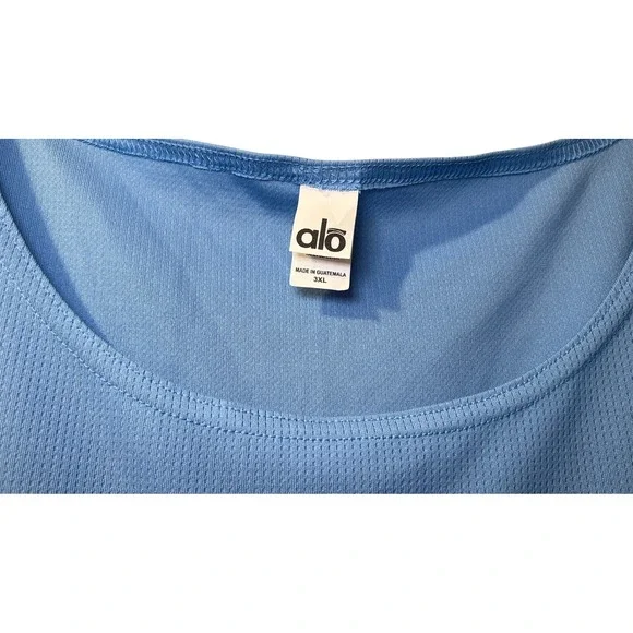 ALO YOGA Blue Racerback Basic Tank Top Athletic Workout Womens 3XL Athleisure - Picture 4 of 8